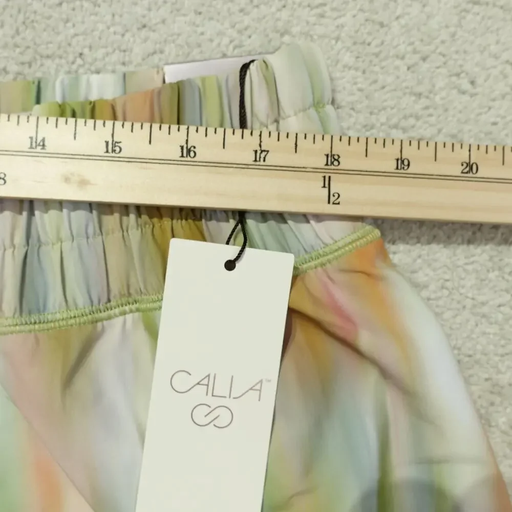NWT Calia Womens High-Rise Step-Up Shorts Filtered Floral Multi Plus Size 1X - Picture 3 of 7
